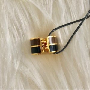 FENDI Enamel & Brass Ring Size 5